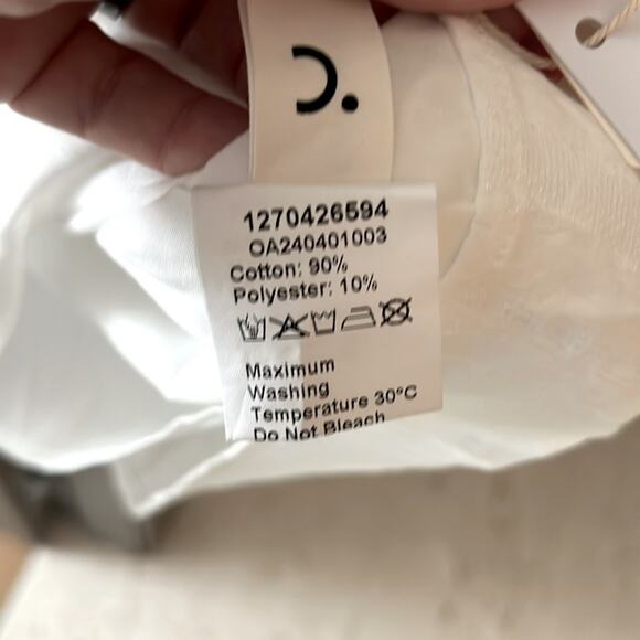 NWT coastal boho COMMENSE white mini dress square neck XS - Picture 8 of 10